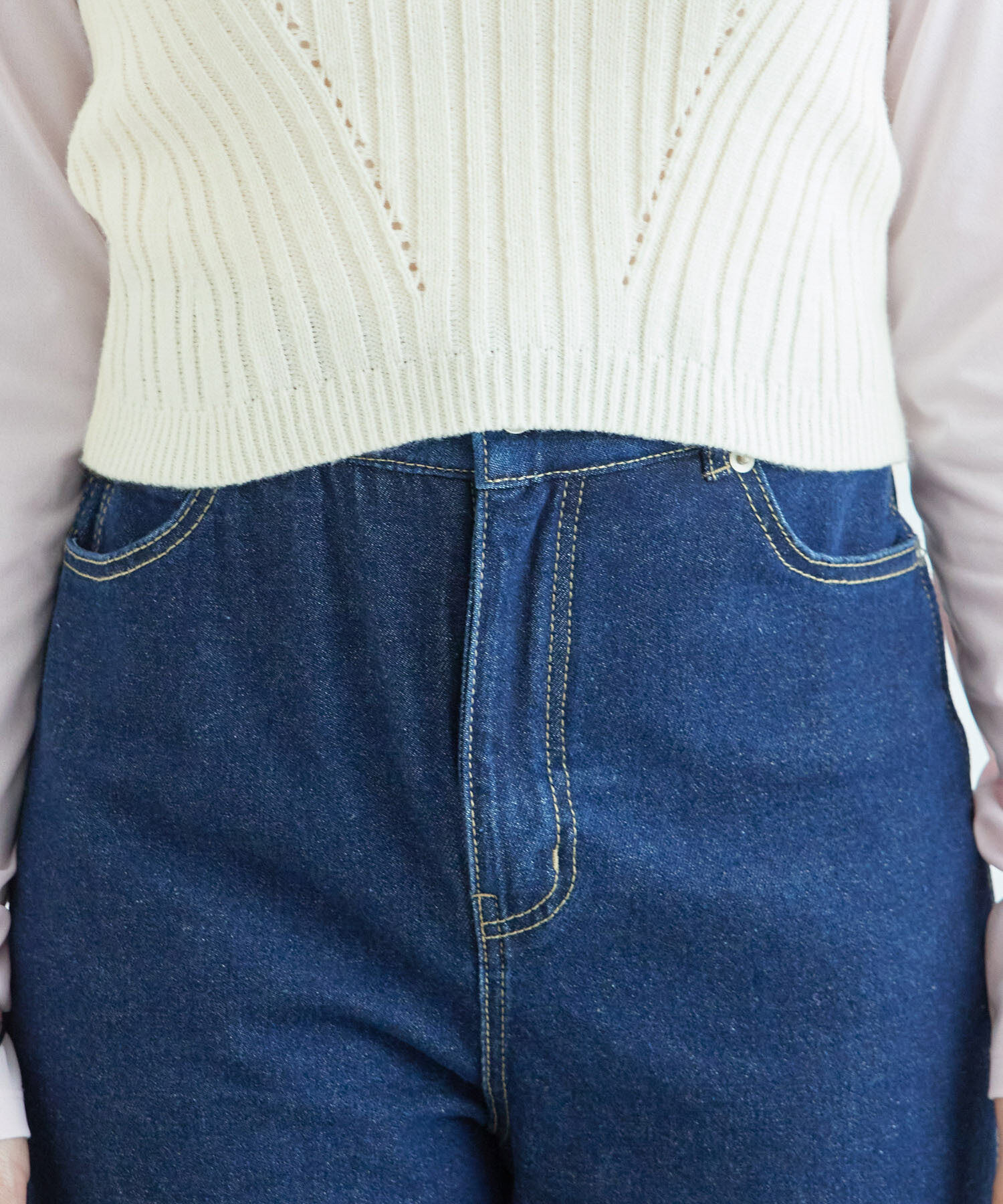 Rope&rsquo;Picnic「ラメ畔ニットビスチェ」|ベスト・ジレ|