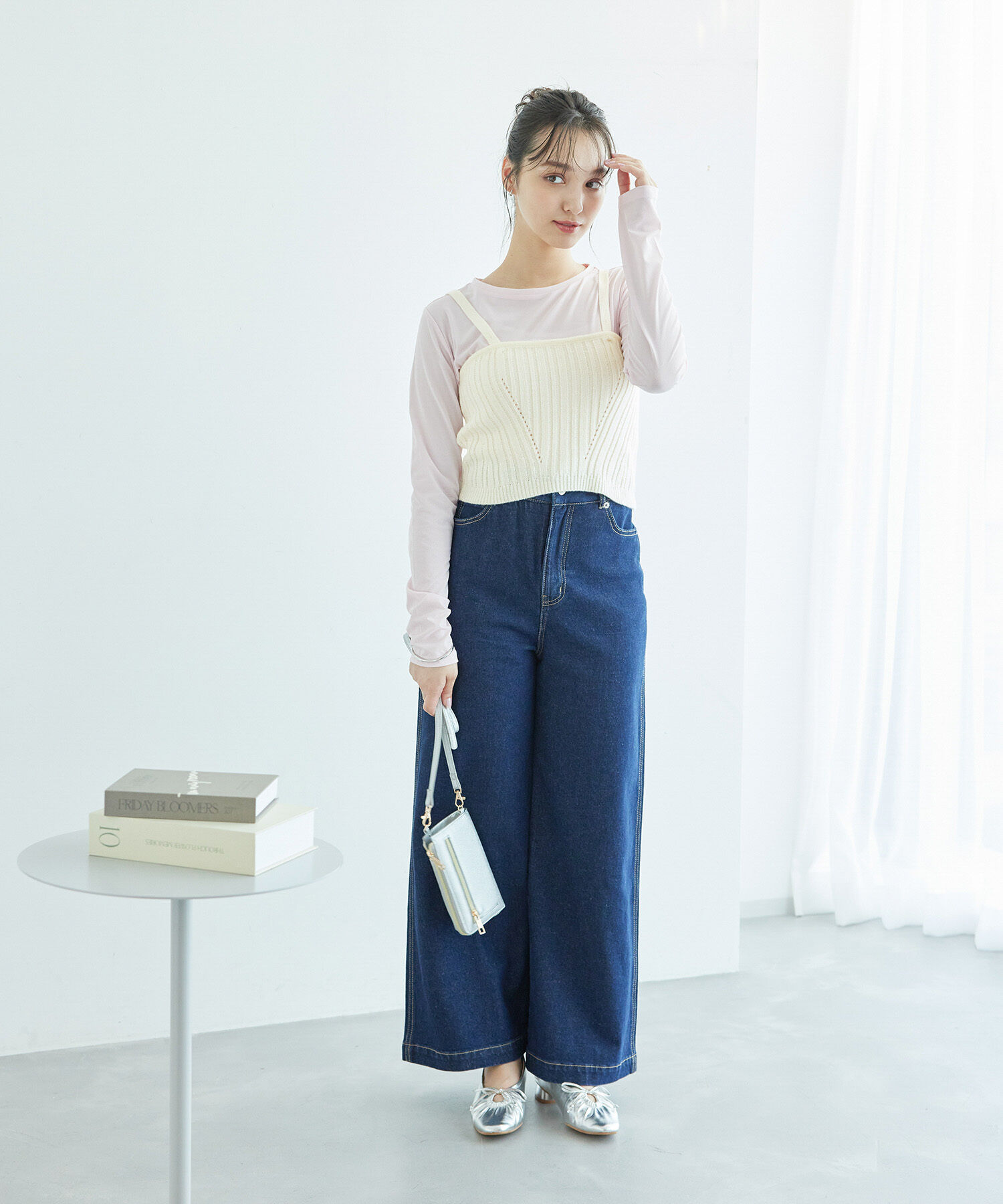 Rope&rsquo;Picnic「ラメ畔ニットビスチェ」|ベスト・ジレ|