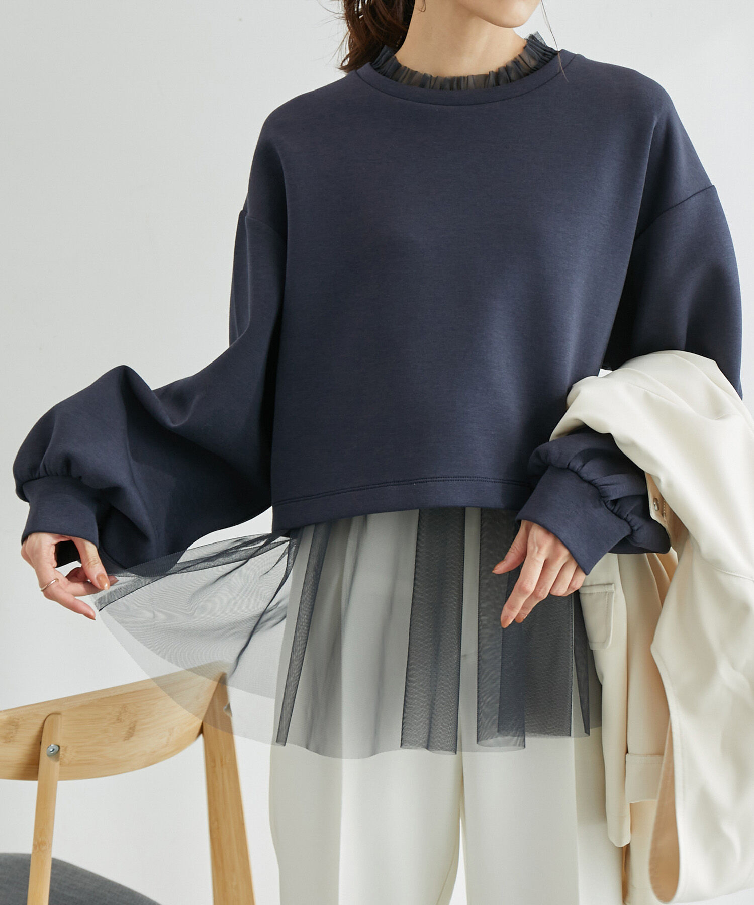 Rope&rsquo;Picnic「着丈が選べるダンボールプルオーバー」|スウェット・ジャージ|