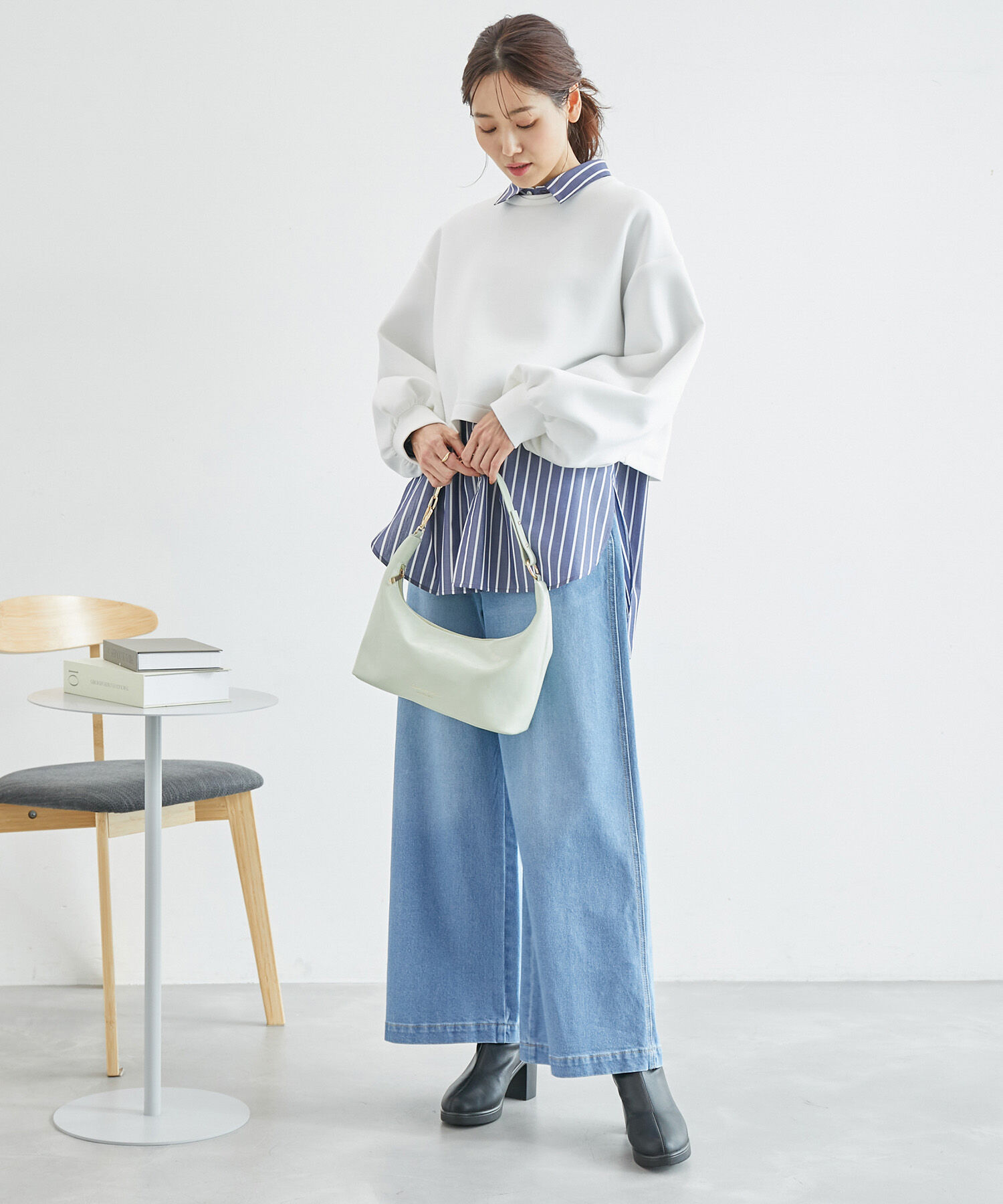 Rope&rsquo;Picnic「着丈が選べるダンボールプルオーバー」|スウェット・ジャージ|