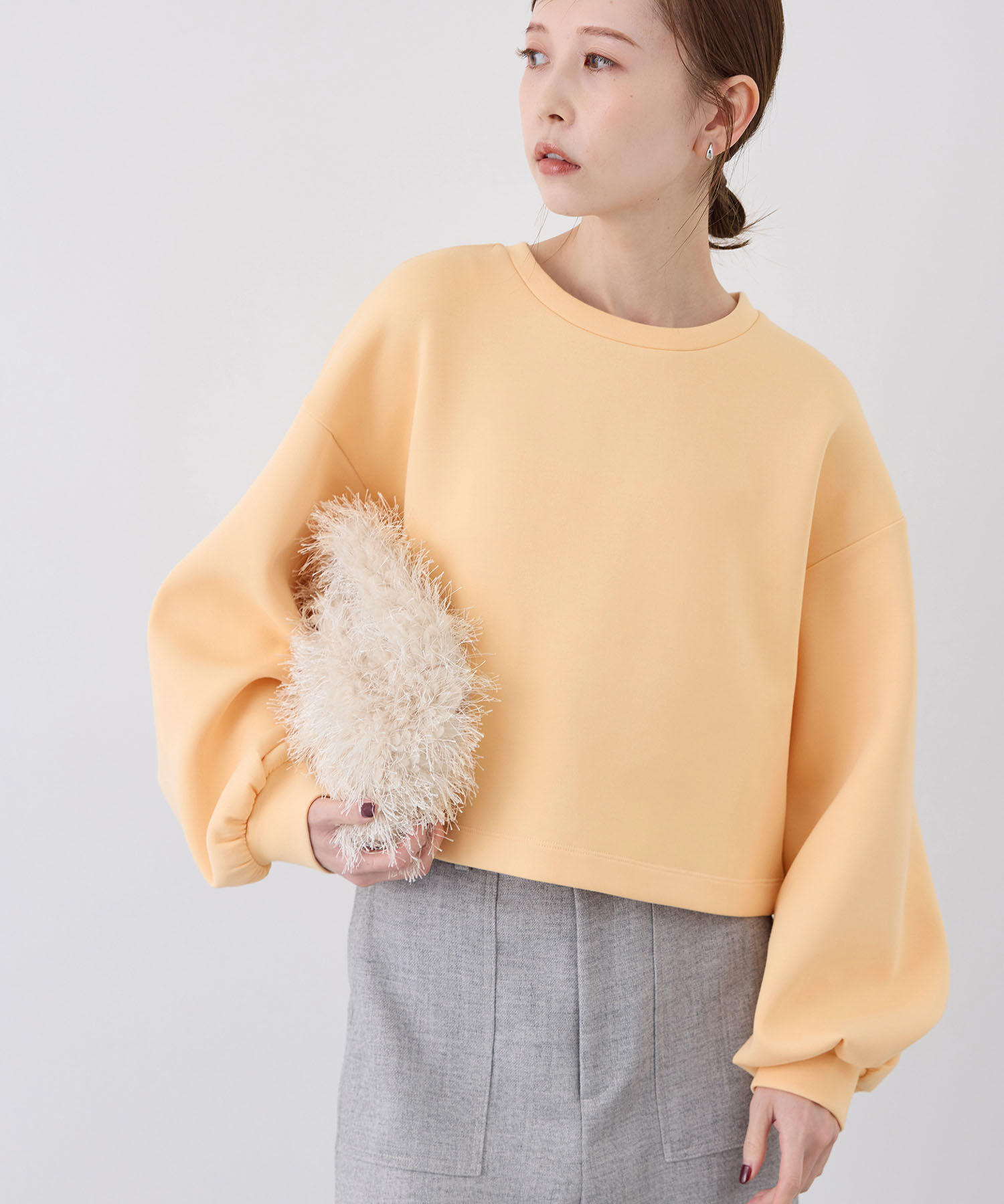 Rope&rsquo;Picnic「着丈が選べるダンボールプルオーバー」|スウェット・ジャージ|オレンジ系(71)