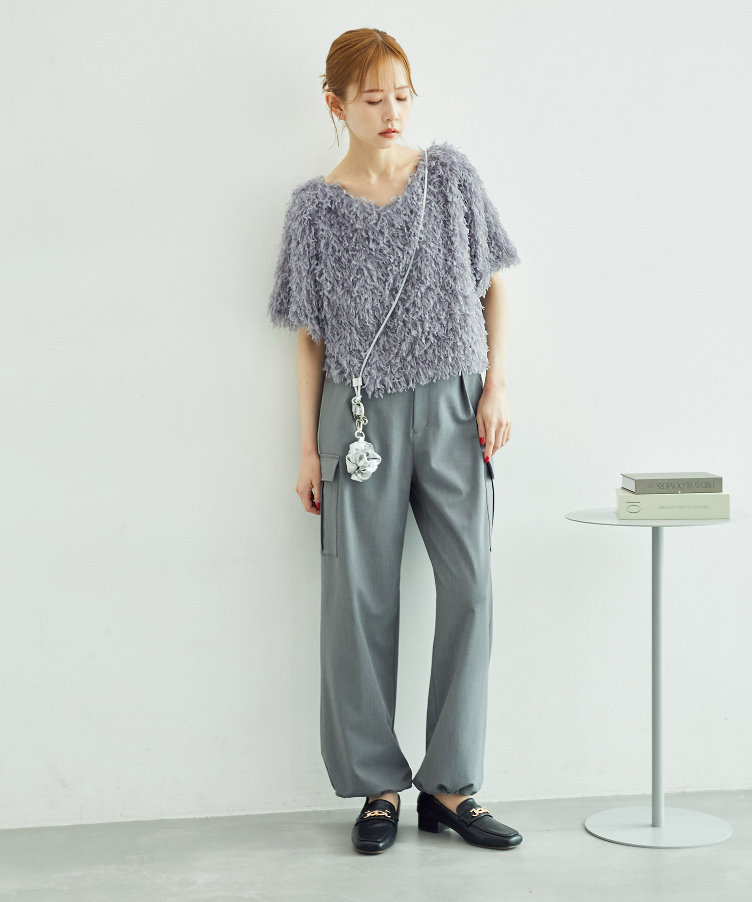 Rope&rsquo;Picnic「【emur/エミュール】フリンジハーフスリーブトップス/2WAY」|Tシャツ・カットソー|