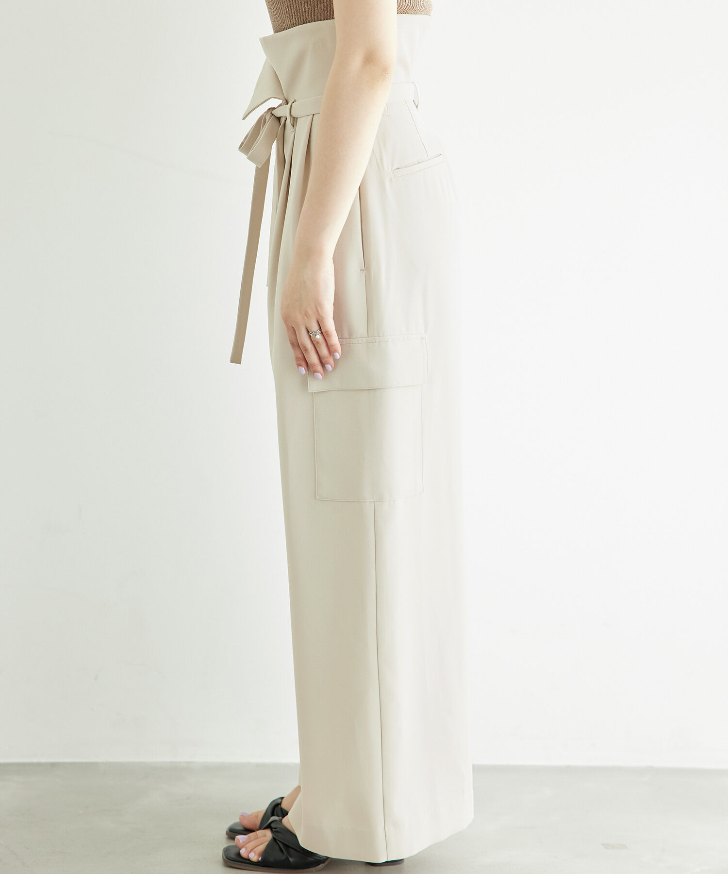 Rope&rsquo;Picnic「アシンメトリータックパンツ」|その他|