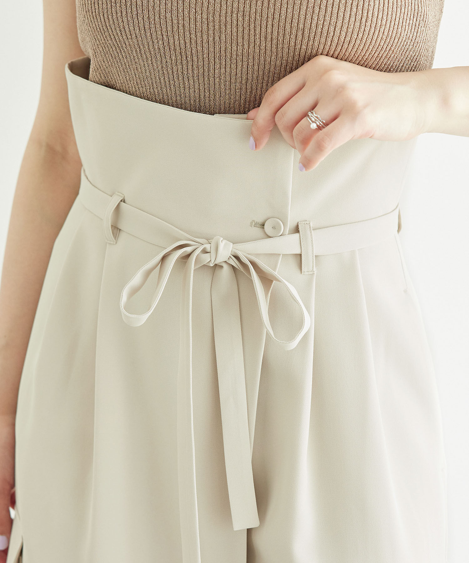 Rope&rsquo;Picnic「アシンメトリータックパンツ」|その他|