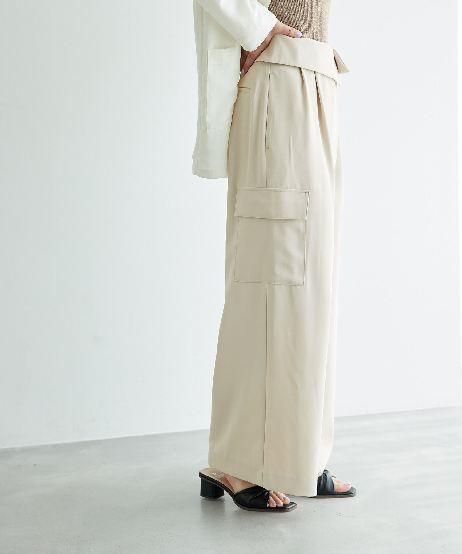 Rope&rsquo;Picnic「アシンメトリータックパンツ」|その他|