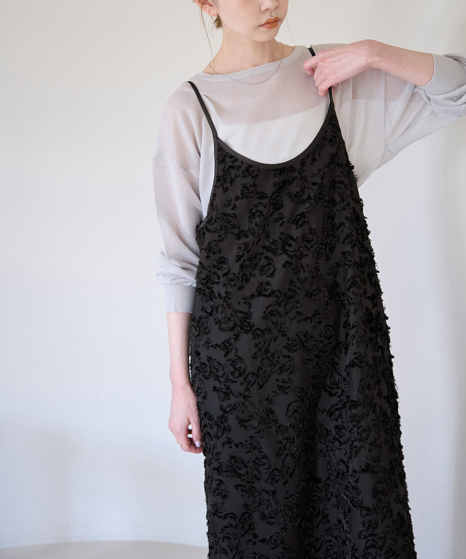 Rope&rsquo;Picnic「ジャガードキャミワンピース」|ワンピース|