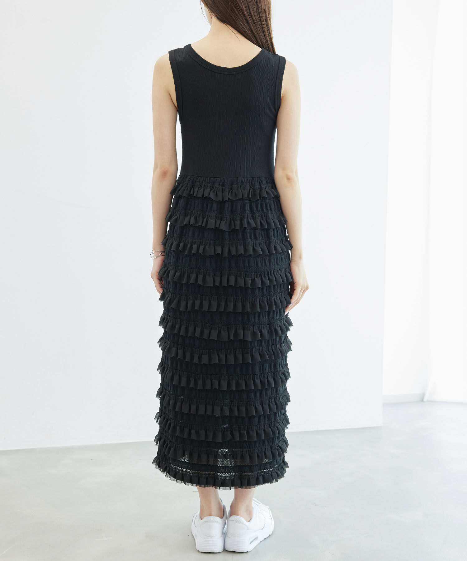 Rope&rsquo;Picnic「フリルティアードノースリーブワンピース」|ワンピース|