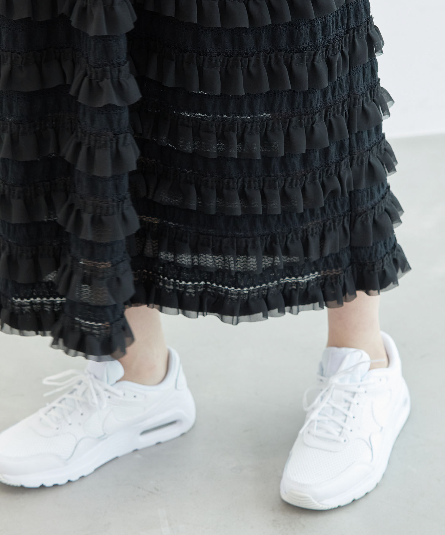 Rope&rsquo;Picnic「フリルティアードノースリーブワンピース」|ワンピース|