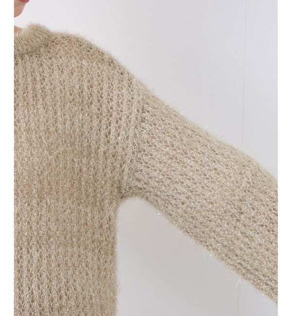 Rope&rsquo;Picnic「【emur/エミュール】フェザーラメメッシュ編みニット」|ニット・セーター|