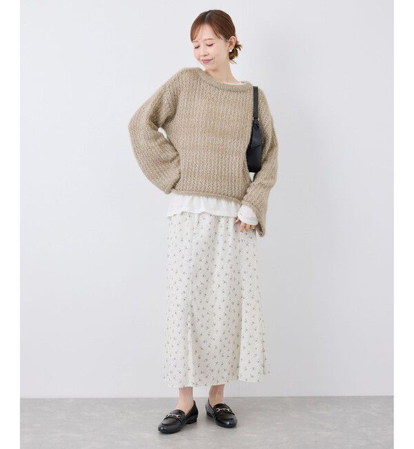 Rope&rsquo;Picnic「【emur/エミュール】フェザーラメメッシュ編みニット」|ニット・セーター|