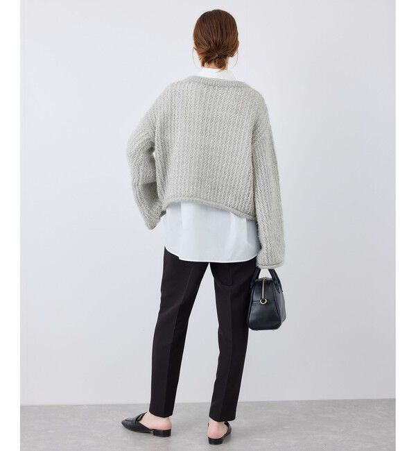 Rope&rsquo;Picnic「【emur/エミュール】フェザーラメメッシュ編みニット」|ニット・セーター|