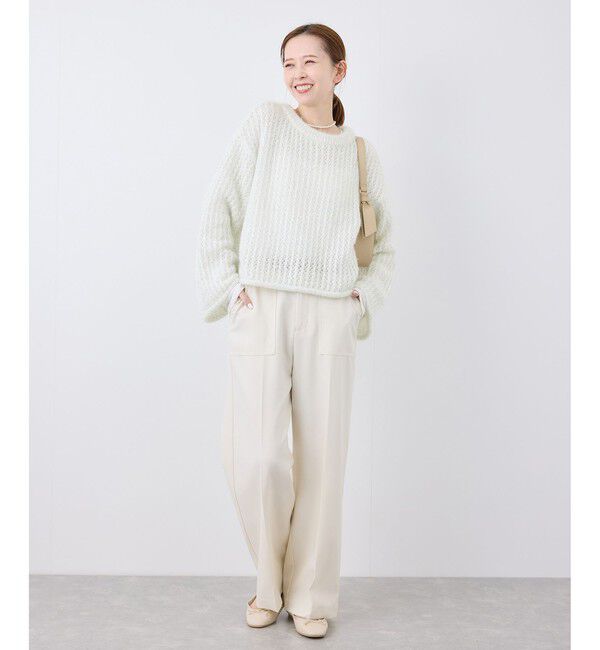 Rope&rsquo;Picnic「【emur/エミュール】フェザーラメメッシュ編みニット」|ニット・セーター|