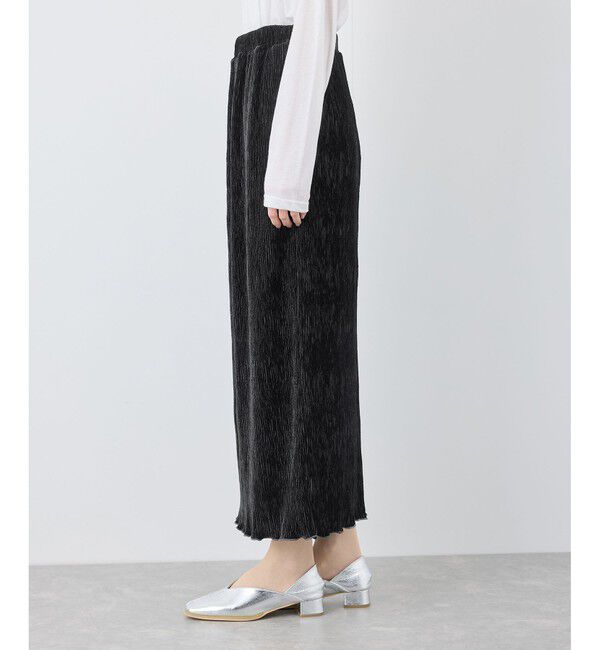 Rope&rsquo;Picnic「ベロアプリーツタイトロングスカート」|スカート|