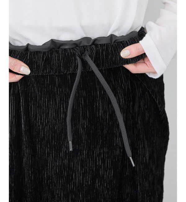 Rope&rsquo;Picnic「ベロアプリーツタイトロングスカート」|スカート|