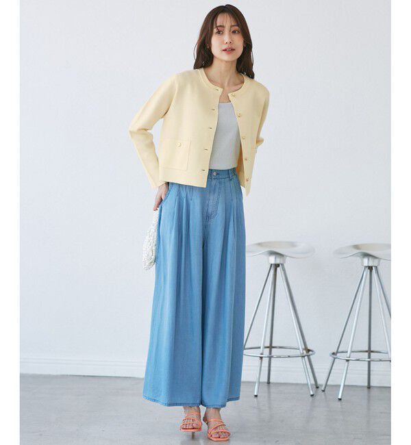 Rope&rsquo;Picnic「ミラノリブ金ボタンニットカーディガン」|カーディガン|