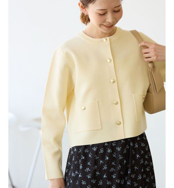 Rope&rsquo;Picnic「ミラノリブ金ボタンニットカーディガン」|カーディガン|