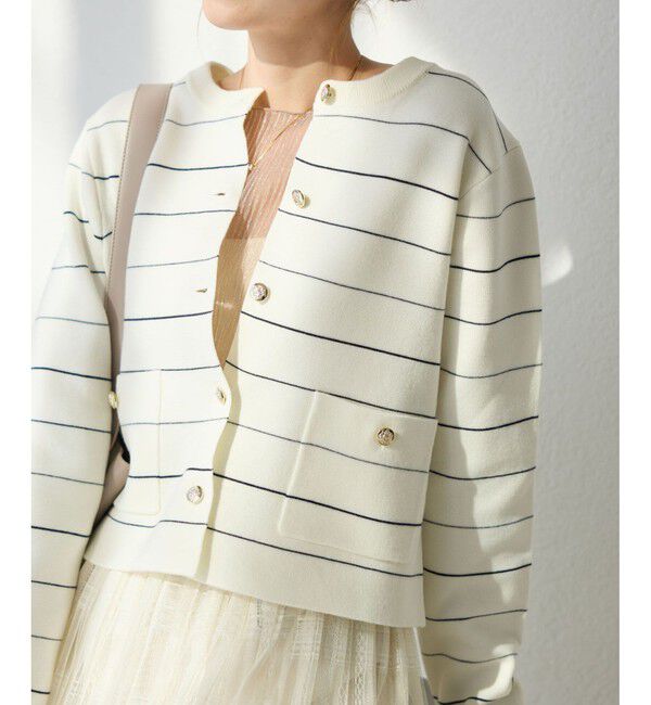 Rope&rsquo;Picnic「ミラノリブ金ボタンニットカーディガン」|カーディガン|