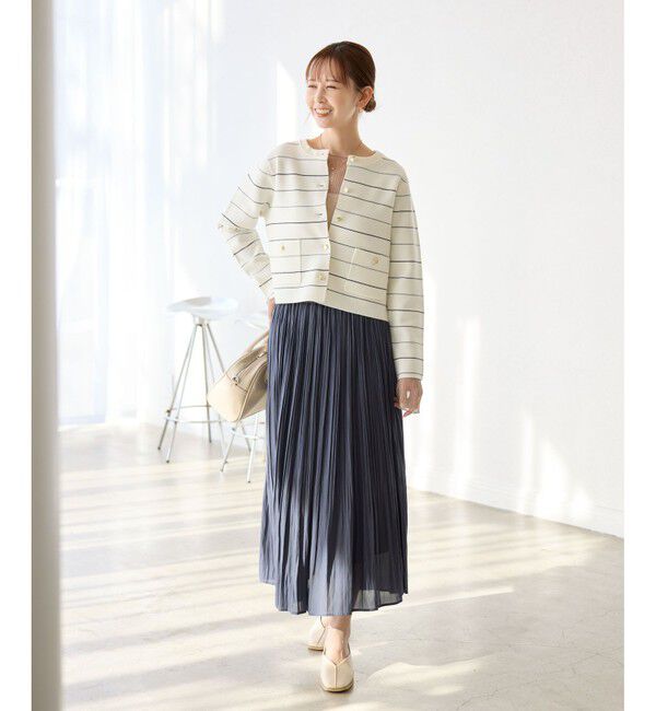 Rope&rsquo;Picnic「ミラノリブ金ボタンニットカーディガン」|カーディガン|