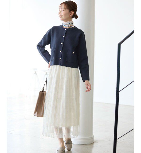 Rope&rsquo;Picnic「ミラノリブ金ボタンニットカーディガン」|カーディガン|