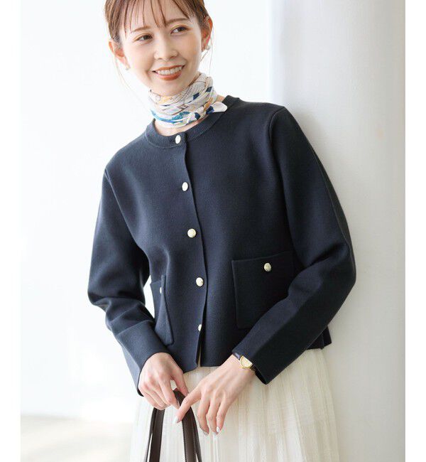 Rope&rsquo;Picnic「ミラノリブ金ボタンニットカーディガン」|カーディガン|