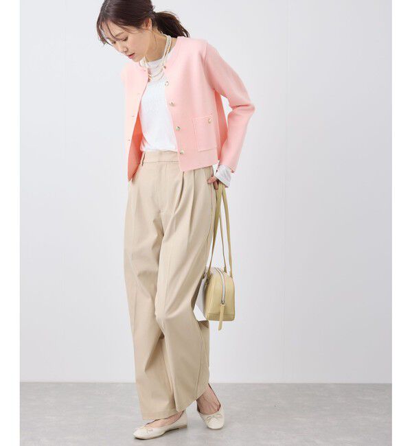 Rope&rsquo;Picnic「ミラノリブ金ボタンニットカーディガン」|カーディガン|