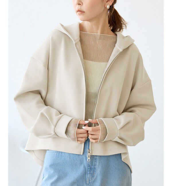 Rope&rsquo;Picnic「近赤外線防止/ダンボールWジップフーディー」|パーカー|