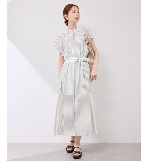 Rope&rsquo;Picnic「emurシアードビーストライプシャツワンピ」|ワンピース|