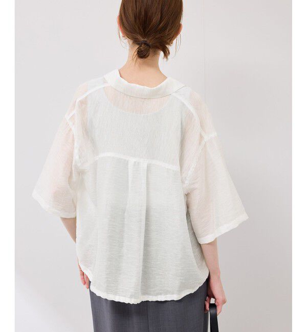 Rope&rsquo;Picnic「【emur/エミュール】シアーリネンタンブラーシャツ」|シャツ・ブラウス|