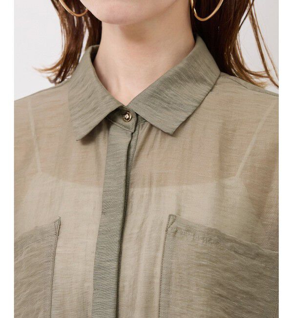 Rope&rsquo;Picnic「【emur/エミュール】シアーリネンタンブラーシャツ」|シャツ・ブラウス|