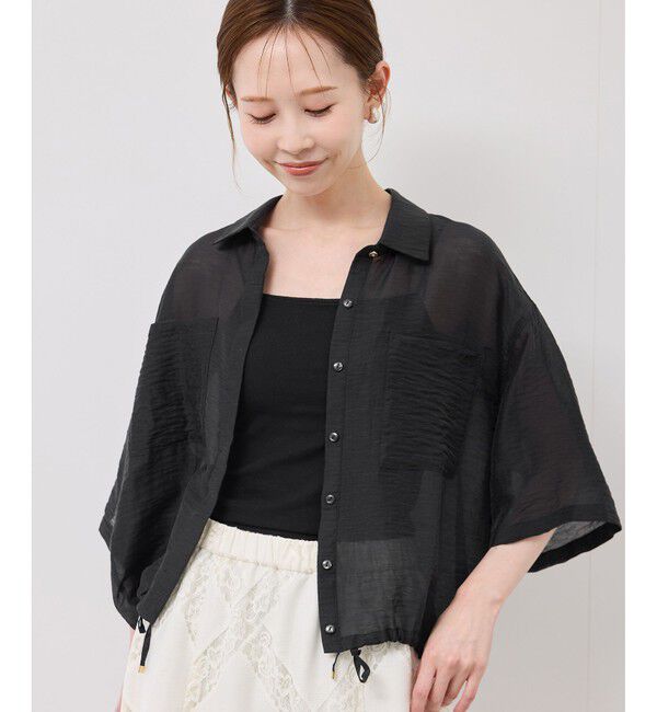 Rope&rsquo;Picnic「【emur/エミュール】シアーリネンタンブラーシャツ」|シャツ・ブラウス|
