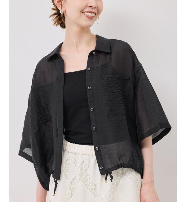 Rope&rsquo;Picnic「【emur/エミュール】シアーリネンタンブラーシャツ」|シャツ・ブラウス|