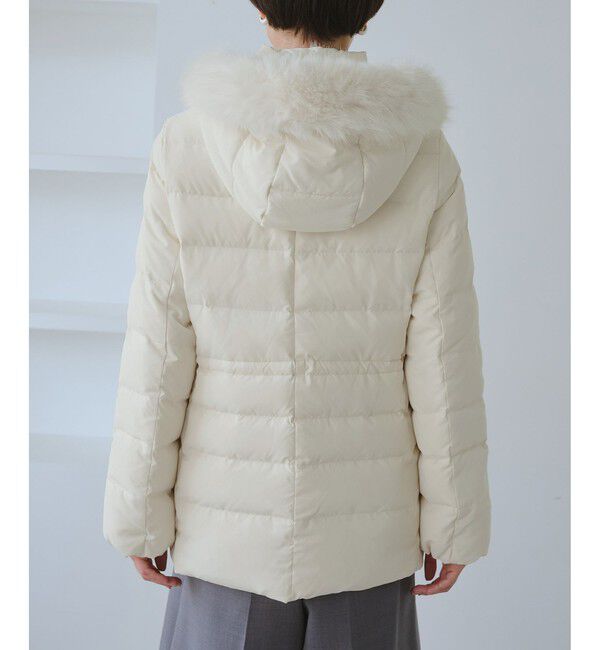 Rope&rsquo;Picnic「【GREEN DOWN/グリーンダウン】ファー付きダウンミドル丈コート/リンクコーデ」|ダウン|