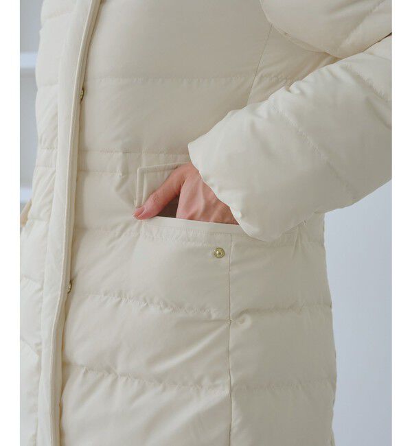 Rope&rsquo;Picnic「【GREEN DOWN/グリーンダウン】ファー付きダウンミドル丈コート/リンクコーデ」|ダウン|