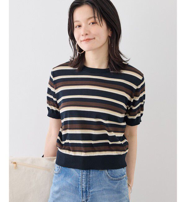 Rope&rsquo;Picnic「マルチボーダーニット」|ニット・セーター|