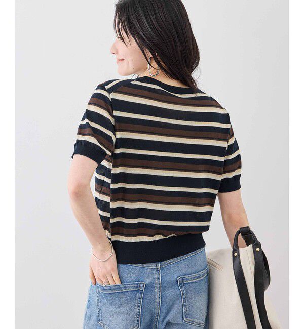 Rope&rsquo;Picnic「マルチボーダーニット」|ニット・セーター|