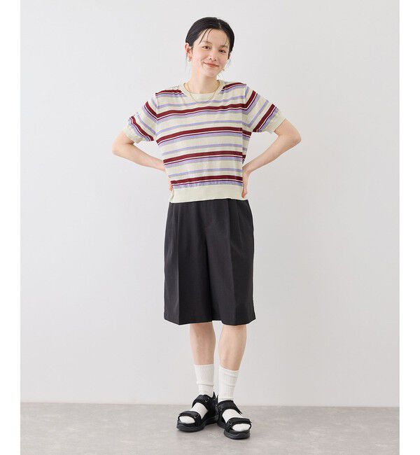 Rope&rsquo;Picnic「マルチボーダーニット」|ニット・セーター|