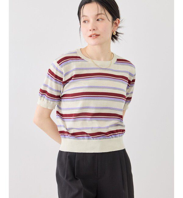 Rope&rsquo;Picnic「マルチボーダーニット」|ニット・セーター|