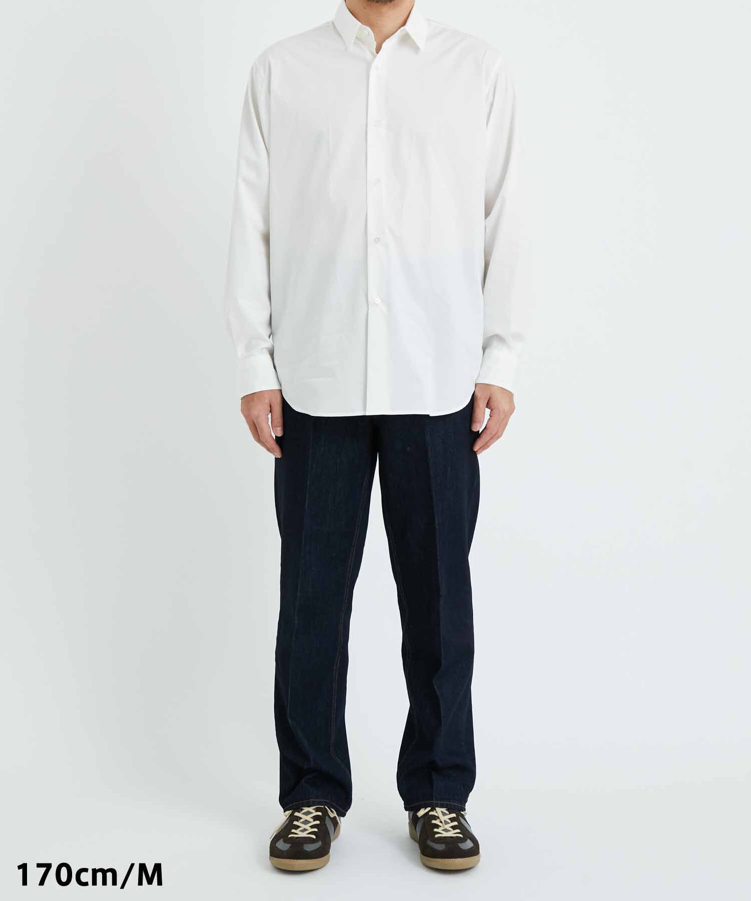 ADAM ET ROPE'「【コットンUSA】デニム センタークリース スラックス/サステナブル/セットアップ対応」|デニム|