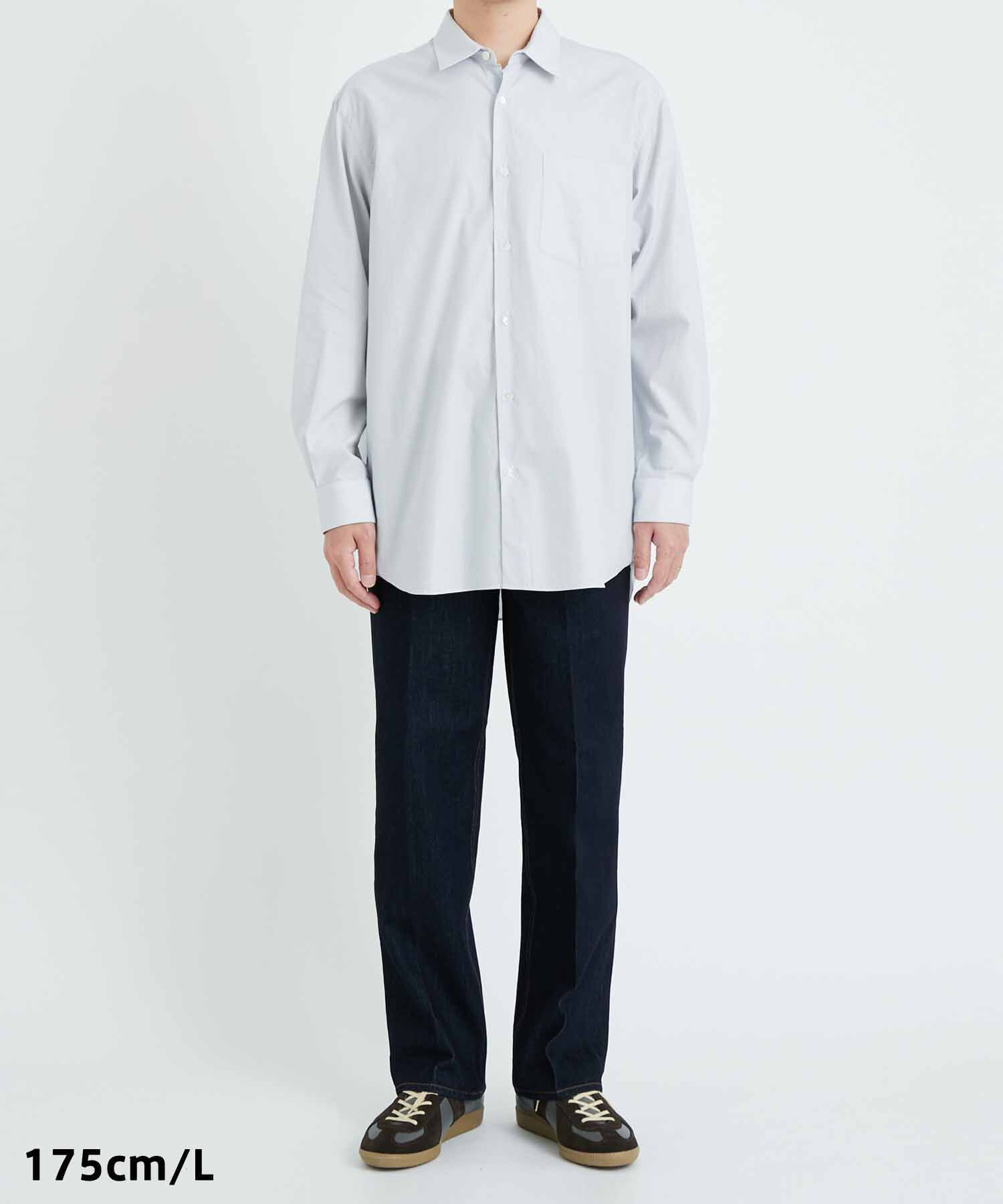 ADAM ET ROPE'「【コットンUSA】デニム センタークリース スラックス/サステナブル/セットアップ対応」|デニム|