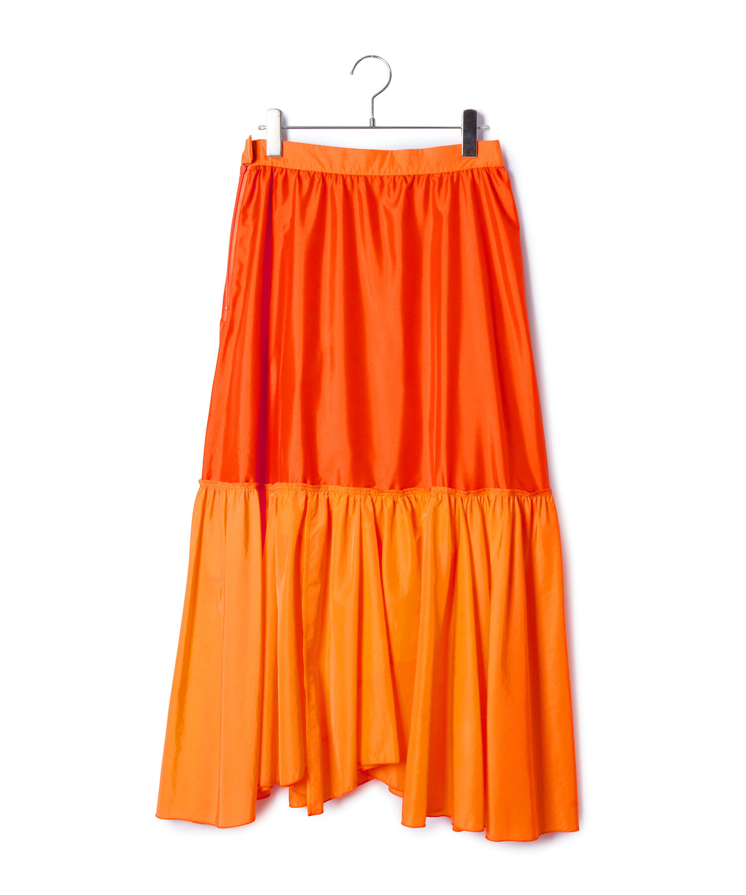 ADAM ET ROPE'「【サステナブル】アシンメトリーティアードスカート」|スカート|