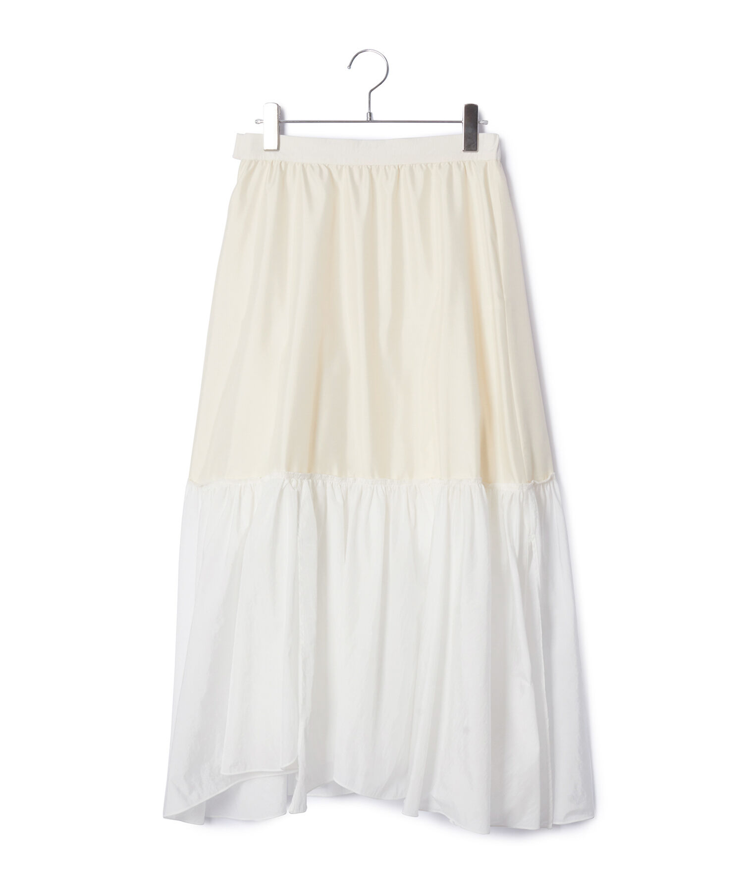 ADAM ET ROPE'「【サステナブル】アシンメトリーティアードスカート」|スカート|