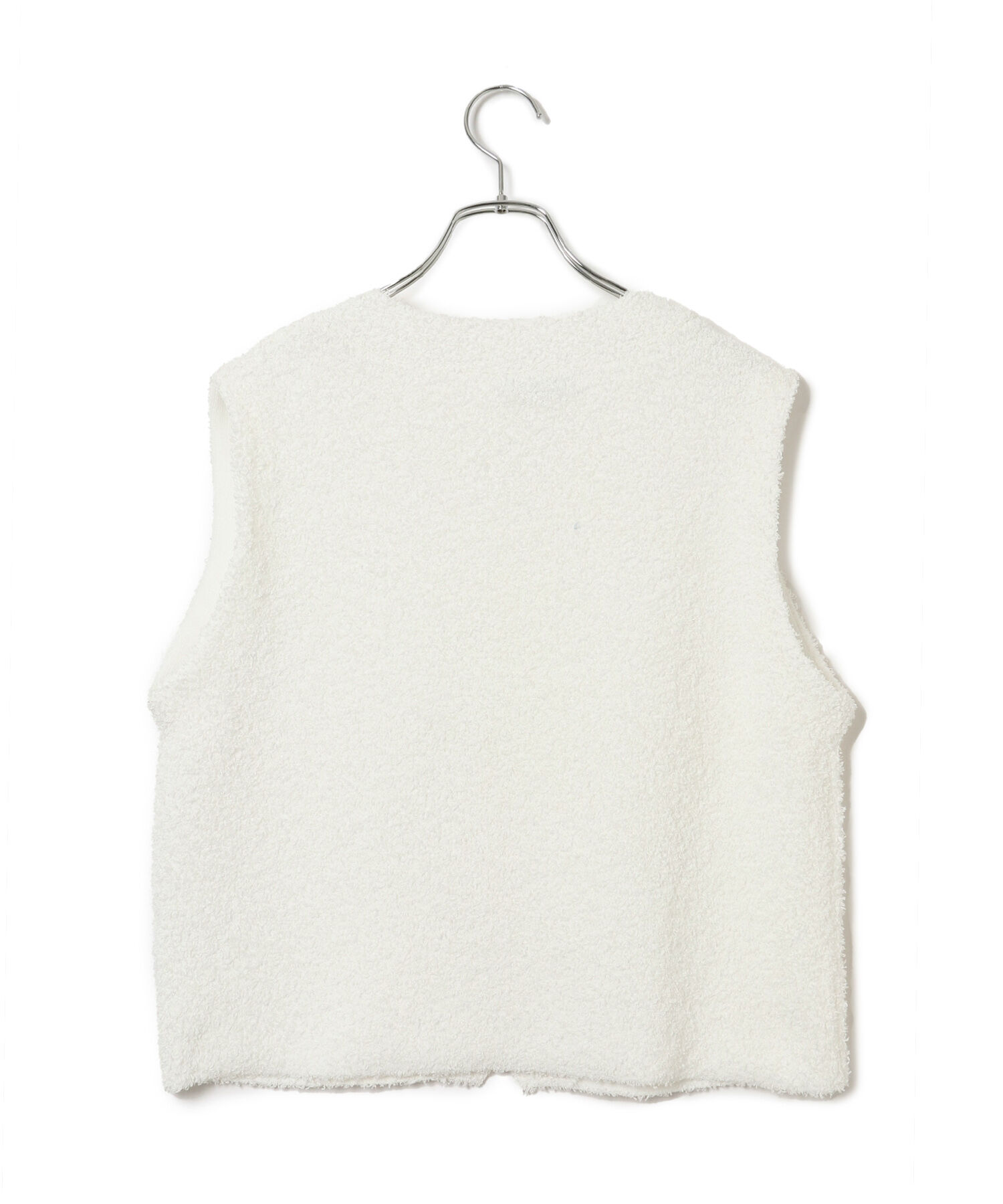 ADAM ET ROPE'「【サステナブル】ペーパーヤーンニットベスト」|ベスト・ジレ|