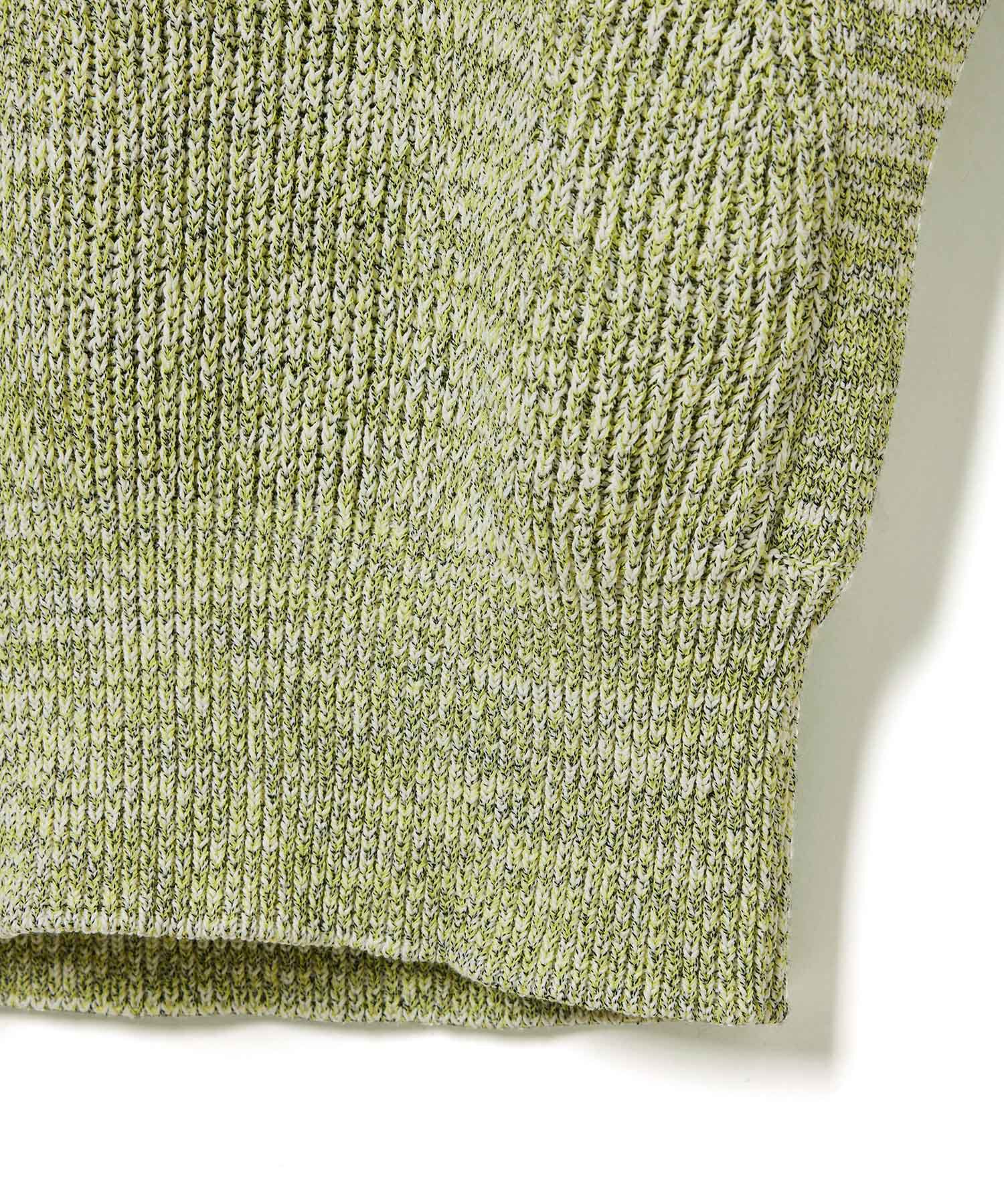 ADAM ET ROPE'「【サステナブル・洗える】ペーパーヤーンミックスニットベスト」|ベスト・ジレ|