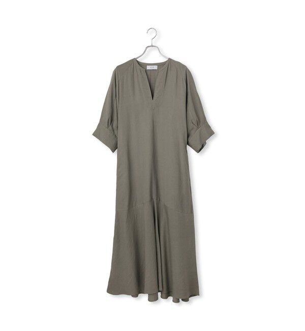 ADAM ET ROPE'「【WEB限定】・【新色追加】リネンボリュームスリーブワンピース」|ワンピース|