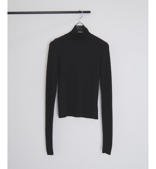 ADAM ET ROPE'「ウォッシャブルウールタートルネックカットオフプルオーバー」|Tシャツ・カットソー|