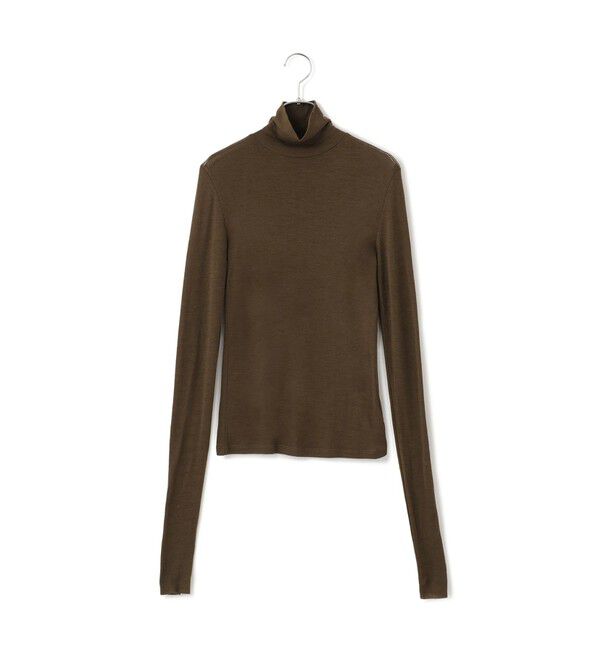 ADAM ET ROPE'「ウォッシャブルウールタートルネックカットオフプルオーバー」|Tシャツ・カットソー|