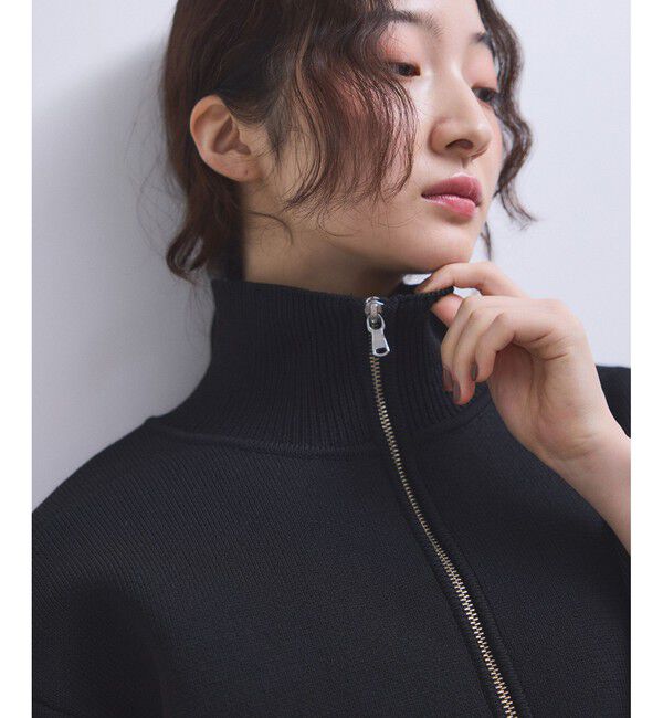 ADAM ET ROPE'「【WEB限定】ショートジャカードドライバーズニット」|カーディガン|