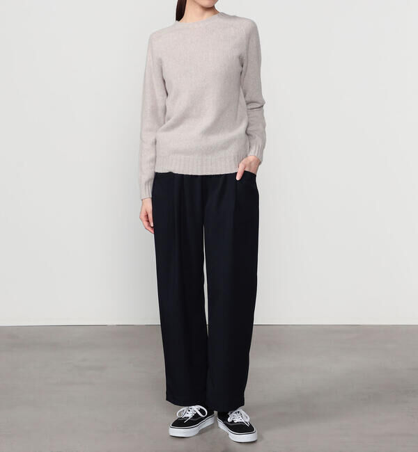 DANTON「DANTON | フランネル 2タックイージーパンツ WOMEN」|チノ|