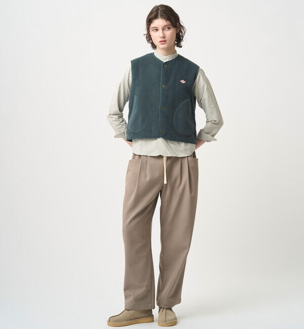 DANTON「DANTON | フランネル 2タックイージーパンツ WOMEN」|チノ|