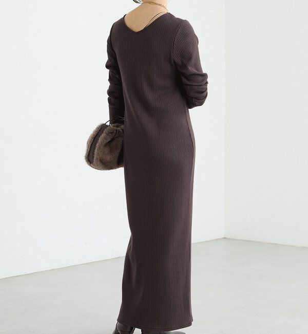  「【全骨格細見え】NEW2WAYロングリブワンピース」|ワンピース|